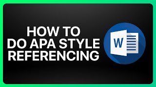 How To Do Apa Style Referencing In Microsoft Word Tutorial [upl. by Alicirp]