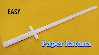 How to make a katana out of paper  Paper sword  Paper katana  Sword [upl. by Waxler838]