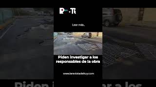 Piden investigar a los responsables de la obra de la calle de Salamanca en Cúa [upl. by Wharton]