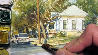 Realistic Watercolor of a House by James Gurney [upl. by Clere]