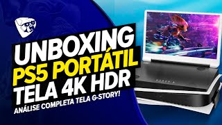 TELA 4K HDR PORTÁTIL DO PS5 UNBOXING e ANÁLISE MELHOR UPGRADE Do PLAYSTATION 5 GSTORY [upl. by Aneryc]