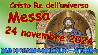 Messa 24 novembre 2024 solennità di Cristo Re [upl. by Assitruc]