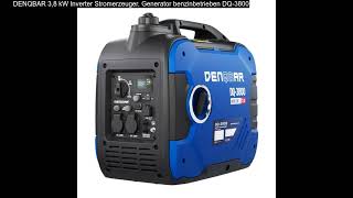 DENQBAR 38 kW Inverter Stromerzeuger Generator benzinbetrieben DQ3800 [upl. by Stanway]