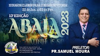 PASTOR SAMUEL MOURA  ABALA VALINHOS 2023 [upl. by Esinet]