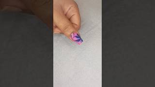 Water Marble Nail Art Design 💅💅 shorts viral youtubeshorts nailart [upl. by Ennovehs]