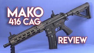 REVIEW  MAKO INDUSTRIES 416 type DELTA CAG  Raven Airsoft  Airsoft Italia [upl. by Noled996]