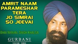 AMRIT NAAM PARAMESHAR TERA JO SIMRAI SO JEEVAI  Bhai Nirmal Singh KhalsaAlbum GurbaniVol3 [upl. by Aubrie]