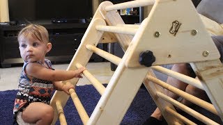 Making a Climbing Structure for Toddlers Pikler Triangle [upl. by Gasperoni]