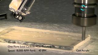 75130 38quot PCD Single Flute Polishing Tool For Acrylics Video by LMT Onsrud [upl. by Ical]