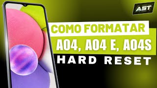 Como Formatar Samsung A04 A04s A04e  Hard Reset Samsung A04 A04s A04e [upl. by Sidon537]