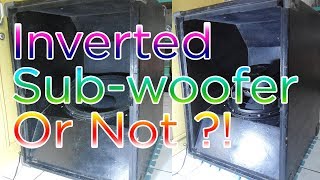 Inverted Subwoofer Or Not  Side by Side Comparison Test [upl. by Yrekcaz]