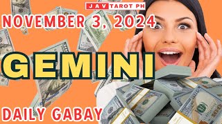 GEMINI November 3 2024 DAILY Gabay Tarot Reading [upl. by Ahsyen]