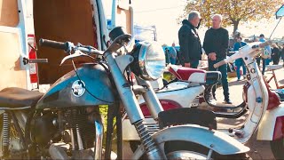 ARDINGLY MOTORCYCLE Autojumble  AMBIENT MIX of Outside Stalls amp Inside The CLASSIC BIKE Show  BSA [upl. by Fogarty]