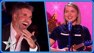 Abi CarterSimpsons modern day FAIRY TALES  SemiFinals  BGT 2023 [upl. by Eilagam]