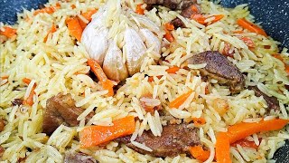 🥩🍚🌿Плов с говядиной из длинного риса басмати💯Рассыпчатый ароматный🌿 [upl. by Fredella734]