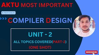 compiler design unit 2 ll aktu ll part 2 ll shift reduced and operater precedence parsing by shanu [upl. by Brynn290]