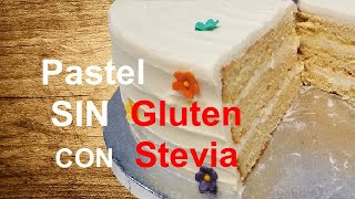 Pastel SIN Gluten y con Stevia en reemplazo del Azúcar Regular │Club de Reposteria [upl. by Enorahs]