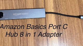 Amazon Basics Port C Hub 8 in 1 Adapter [upl. by Karry764]