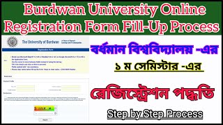 Burdwan University UG Registration form fill up 2024  Burdwan University Registration Form Fill Up [upl. by Naesar147]