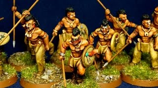 Painting Native American Miniatures  Saga Skraelings [upl. by Nomolos554]