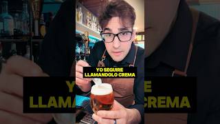 🍺 ¡LA CERVEZA TIENE CREMA Aunque le llames espuma shorts cerveza [upl. by Polly]