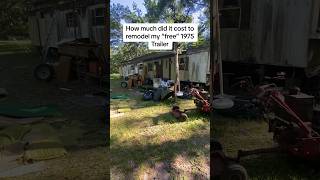 How much did it cost to remodel my free 1975 Trailer homerenovation diy [upl. by Wearing]