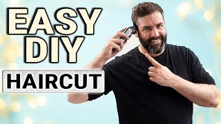 HOW TO CUT YOUR OWN HAIR  Simple guide for cutting a gents hairstyle [upl. by Neevan894]