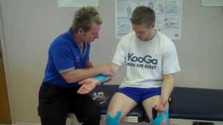 Kinesiology Oedema Taping for the forearm [upl. by Friedly]