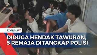 Diduga Hendak Tawuran 5 Remaja di Duren Sawit Ditangkap Polisi [upl. by Aseret]