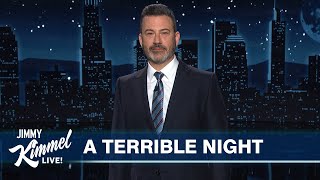 Jimmy Kimmel Reacts to Donald Trump Winning the Presidential Election [upl. by Adnoyek]