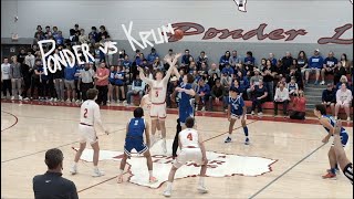 Ponder High School Boys Varsity Basketball Highlights  Ponder VS Krum  12052023 [upl. by Basilio]