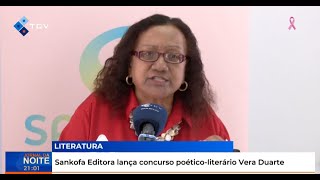 Sankofa Editora lança concurso poéticoliterário Vera Duarte [upl. by Alberik519]