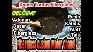 Cara membuat gelcoat fiberglass how to make gelcoat fiberglass [upl. by Ahterahs]