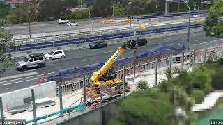 Warringah Freeway Upgrade time lapse  Sunday 10 November 2024 [upl. by Niawat967]