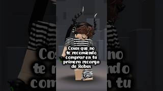 Cosas que no te recomiendo comprar en tu primera recarga de robux  Hect0rblox [upl. by Benedetta128]