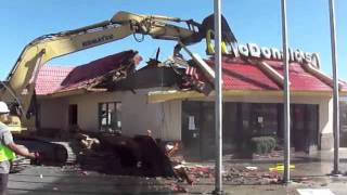 McDonalds demolition [upl. by Rafaela]