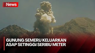 Gunung Semeru Kembali Erupsi Asap Letusan Capai Seribu Meter dari Puncak [upl. by Wayland]