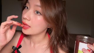 ASMR Eating Jam Mouth Sounds [upl. by Allimac]