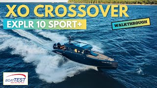 XO Boats EXPLR 10 Sport 2024 Walkthrough  BoatTEST [upl. by Yevol]