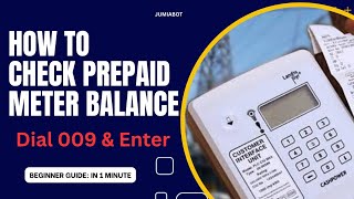 How to Check your Prepaid Meter Balance in Nigeria  Simple Easy Step [upl. by Iatnwahs]