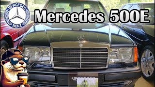 Rare iconic Mercedes 500E  amp Safrane Biturbo amp Maserati Collection  Manoir de Loheac in France [upl. by Levesque43]