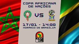 MARROCOS x TANZÂNIA AO VIVO e SEM DELAY  NARRAÇÃO 1601  COPA AFRICANA DE NAÇÕES [upl. by Azriel]