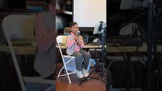 6 year old decides last minute to sing for grandpa’s70th birthday thousandyears kidssinging [upl. by Seel]