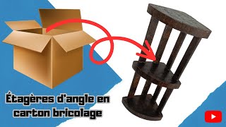 Étagères dangle en carton bricolage  Idées dorganisation [upl. by Belding]