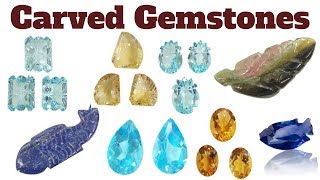 Carved Gemstones  Gem Selections Khanna Gems [upl. by Ludlew]