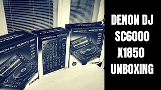 Denon DJ SC6000 amp X1850 Unboxing [upl. by Enomar]