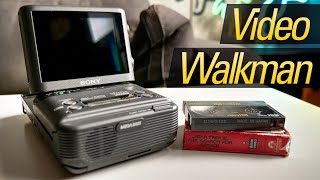 Video Walkman Sonys 1991 Portable 8mm VCR [upl. by Erek]