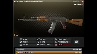 Escape From Tarkov AK74 mastery 3 animations patch 011 prewipe [upl. by Aisatnaf]