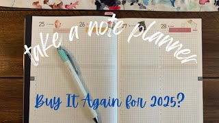 2025 Planner Thoughts Will I Buy the Take a Note Planner Again [upl. by Yt225]