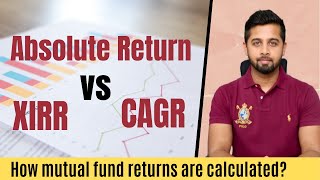 CAGR vs XIRR vs Absolute Return  Calculation with example [upl. by Dieterich655]